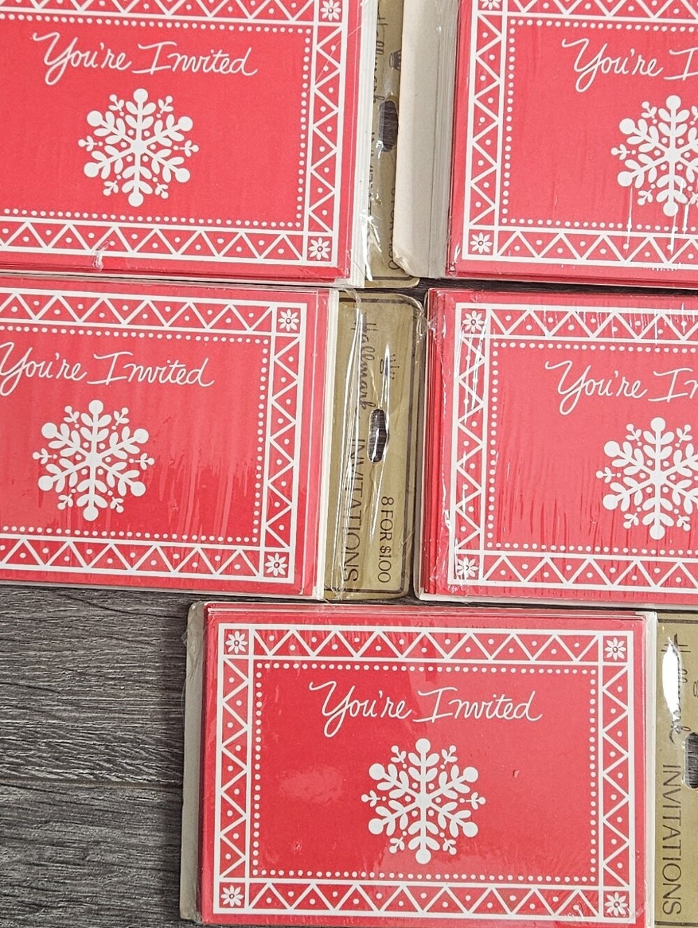 Vintage Hallmark You Are Invited Christmas Party Lot Of 5 Packs 40 Invites